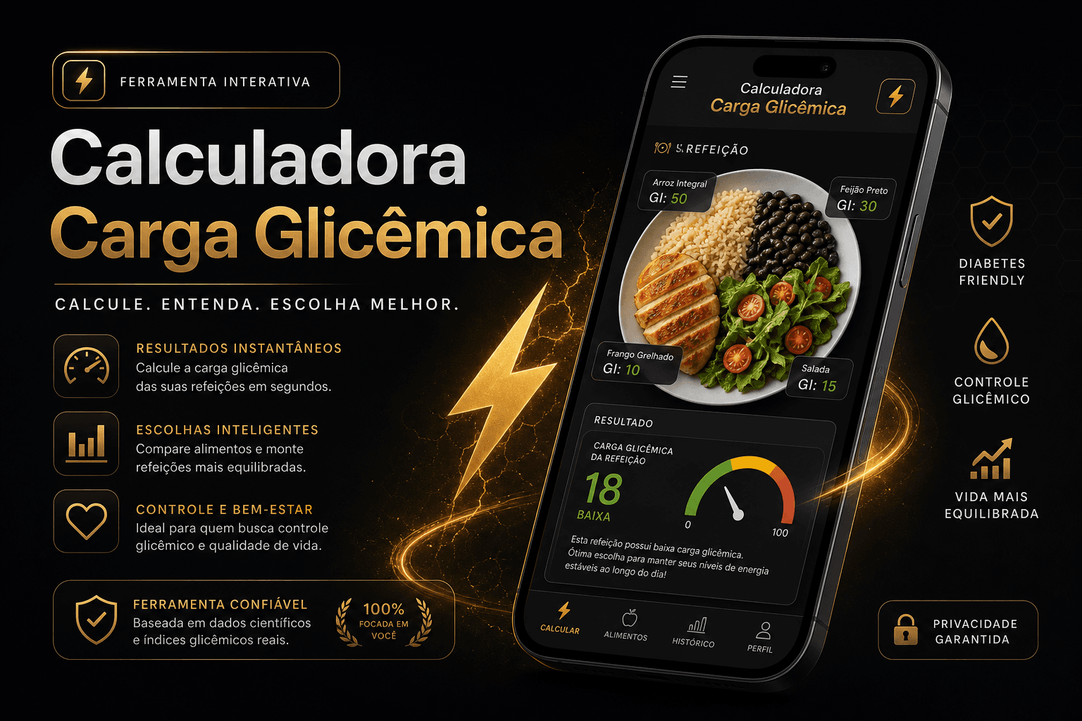 Calculadora de Carga Glicêmica